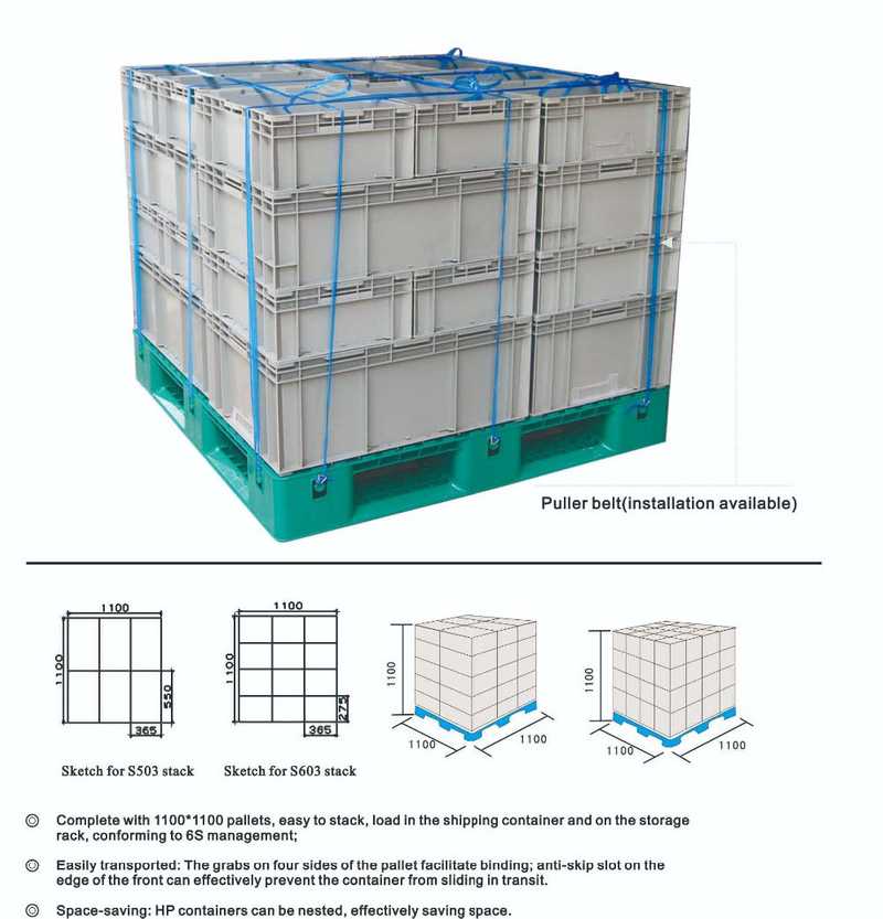 Euro stacking container