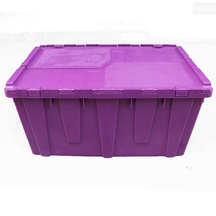 hinged lid plastic crates