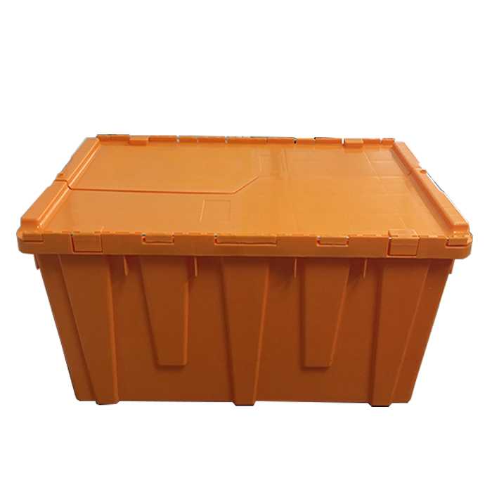 hinged lid plastic crates