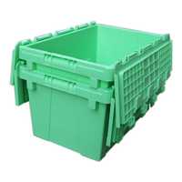 distribution tote with hinged lid